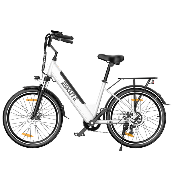C100 City E-bike with Heckmotor 26 Zoll - Vorbestellung, Lieferung in 3-4 Wochen