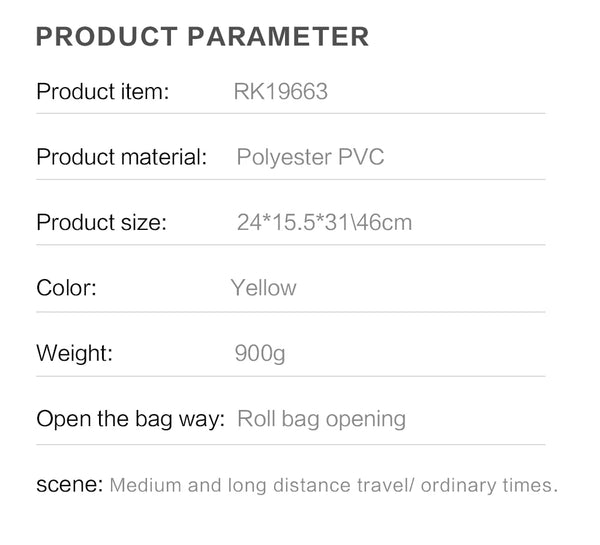 20 Liter Waterproof Bike Pannier Bag