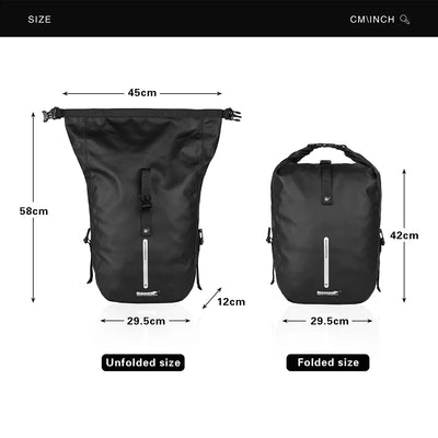 20 Liter Bicycle Urban Commute Pannier Bag