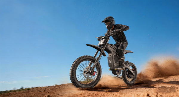 GT600 72V 7500W Peak Electric Moutain Dirt Bike, 50mph Off-Road Motorcycle with 30Ah Lithium Battery, Dual Hydraulic Brakes, 375lbs Max Load, IP54 Waterproof - UL2849