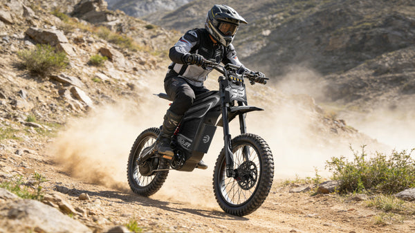 GT600 72V 7500W Peak Electric Moutain Dirt Bike, 50mph Off-Road Motorcycle with 30Ah Lithium Battery, Dual Hydraulic Brakes, 375lbs Max Load, IP54 Waterproof - UL2849