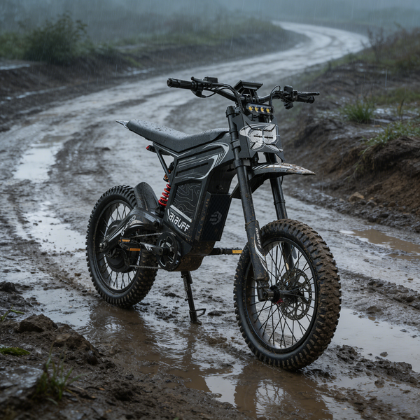 GT600 72V 7500W Peak Electric Moutain Dirt Bike, 50mph Off-Road Motorcycle with 30Ah Lithium Battery, Dual Hydraulic Brakes, 375lbs Max Load, IP54 Waterproof - UL2849