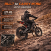 GT600 72V 7500W Peak Electric Moutain Dirt Bike, 50mph Off-Road Motorcycle with 30Ah Lithium Battery, Dual Hydraulic Brakes, 375lbs Max Load, IP54 Waterproof - UL2849