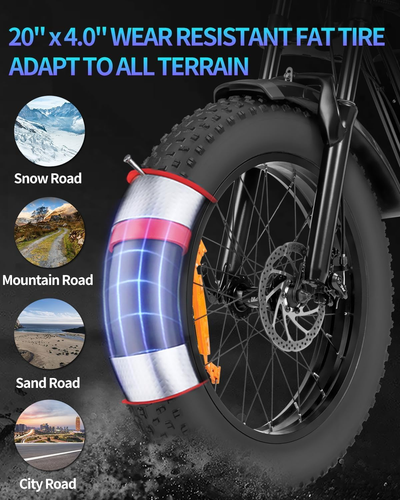 GTXR & Ridstar Q20 Lite 1000W Fat Tire Electric Motorcycles