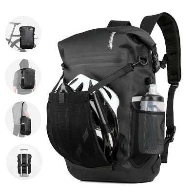 22L Waterproof Bike Pannier Bag Backpack