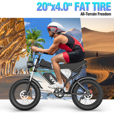 YVY C20 Fat Tire Electric Bicycle 1500w20AH 48V