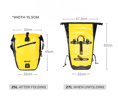 27 Liter Waterproof Pannier Bike Bag