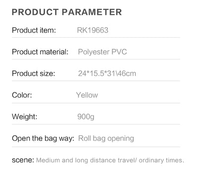 20 Liter Waterproof Bike Pannier Bag