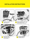 3 in 1 Bike Triple Pannier Bag