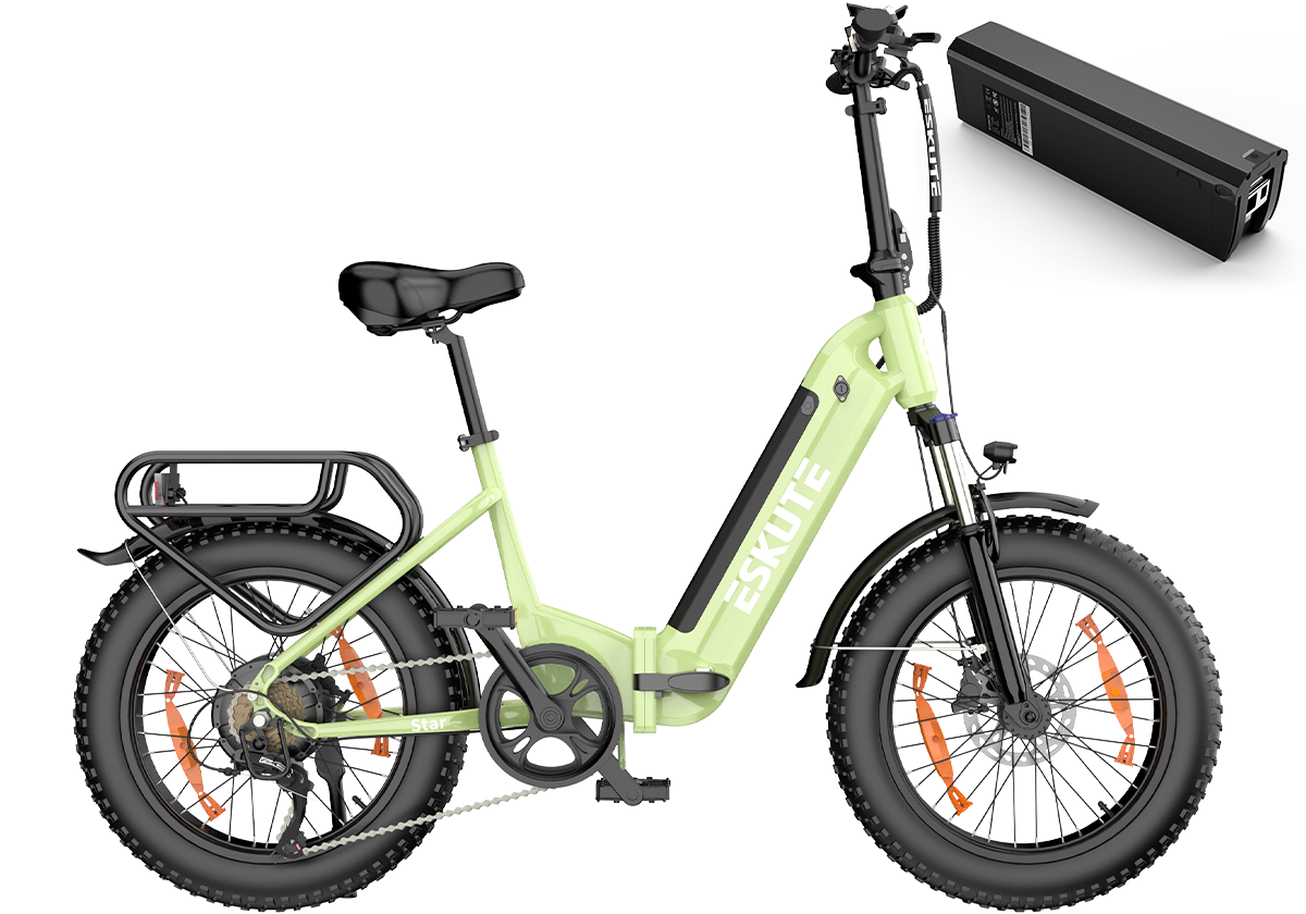 Star 2024 Elektro Klapprad 20 Zoll Fat Tire – GTXR Store