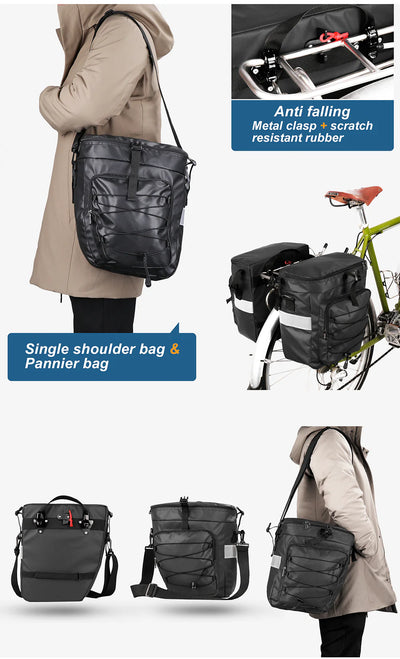 3 in 1 Multifuction Bicycle Pannier Bicycle Cargo Bag