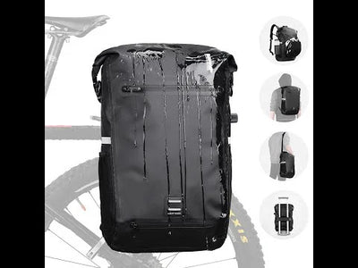 22L Waterproof Bike Pannier Bag Backpack